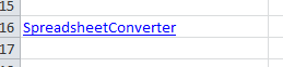 A cell in Excel that contains a hyperlink