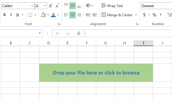 Screenshot of a File Attachment cell with light green background and blue text