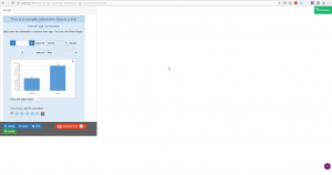 Example of a web page with left-aligned content