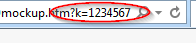 Screenshot of the secret key for Real-time Sync at the end of the link