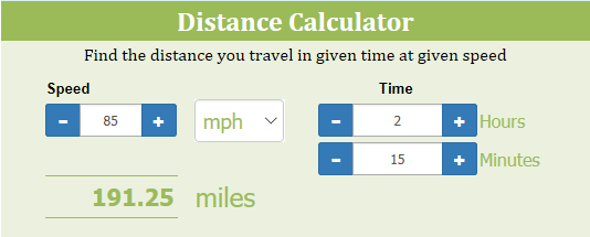 Distance calculator