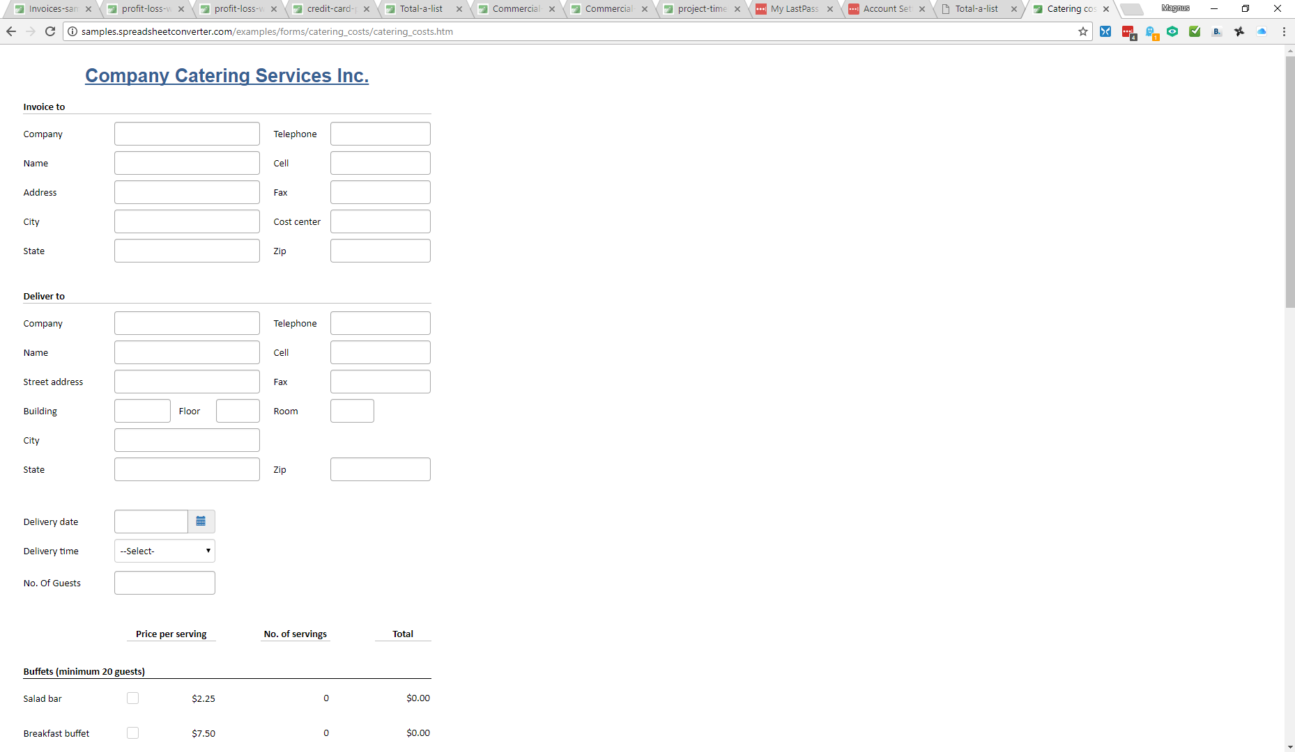 Create Online Calculators with Excel - SpreadsheetConverter